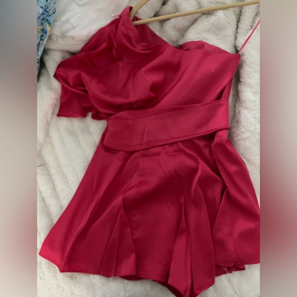 Do + BE melon one shoulder romper sz M - Picture 3 of 4